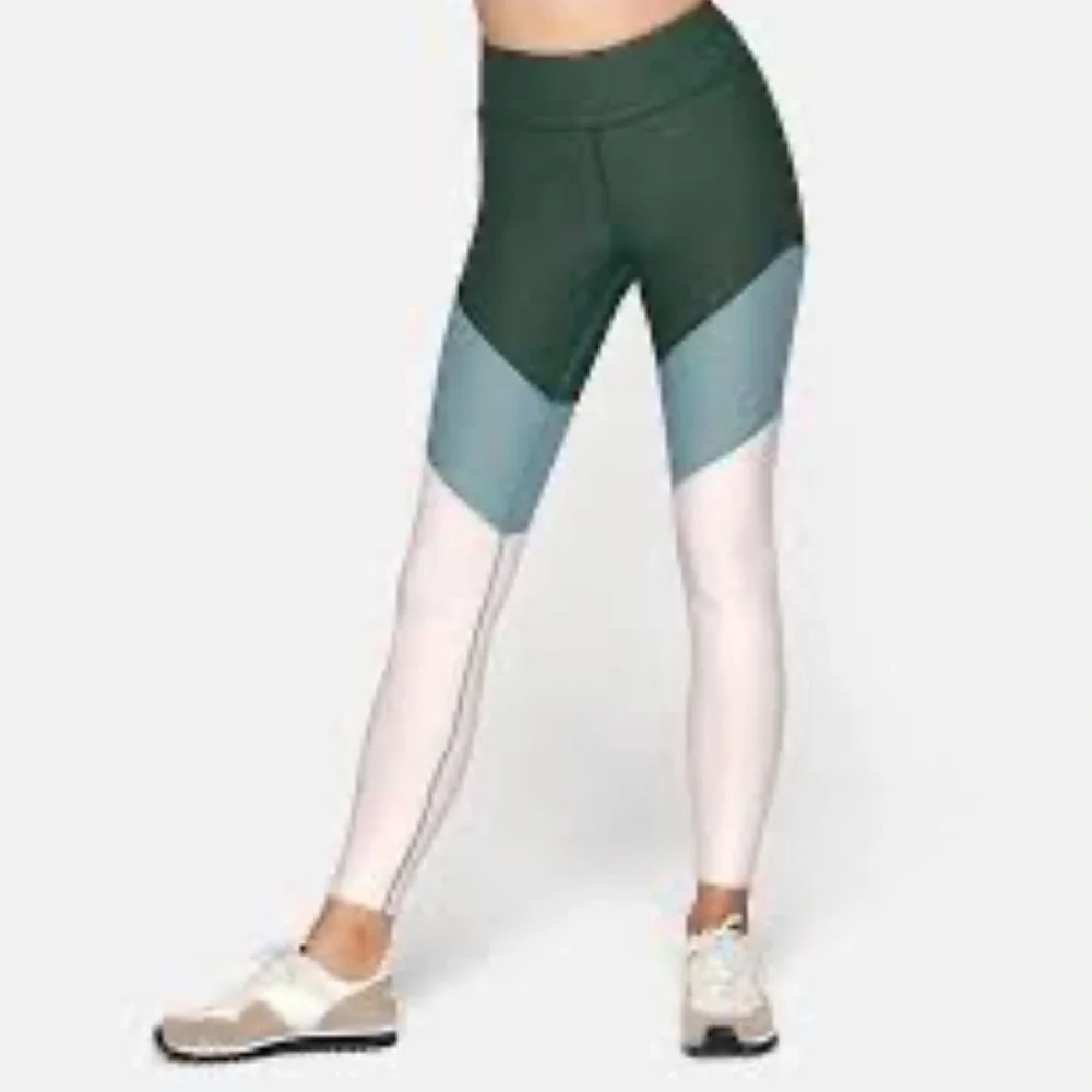 Outdoor Voices NWOT Springs Leggings 7/8 Green Blue - Picture 1 of 9